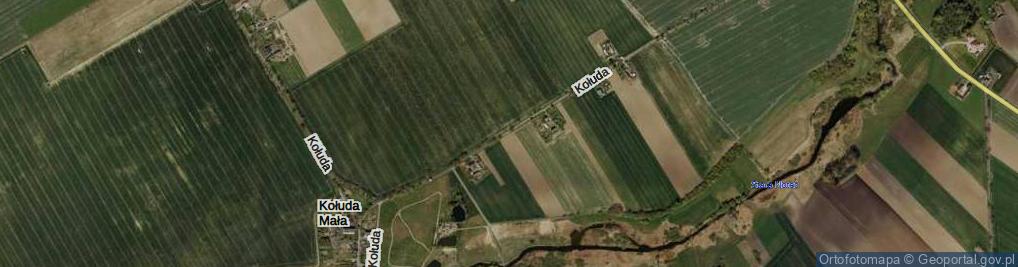 Zdjęcie satelitarne Kołuda Mała ul.